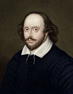 Shakespeare Collection: Portrait of William Shakespeare - English Playwright and poet