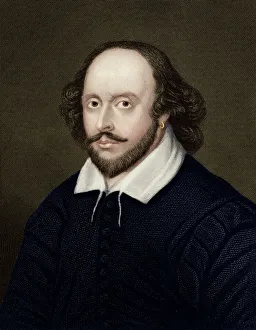 Images Dated 5th April 2016: Portrait of William Shakespeare - English Playwright and poet