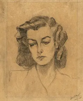 Portrait of a woman by David Wright