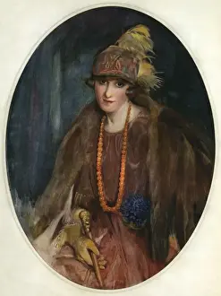 Canes Prints: Portrait of a woman in fashionable 1920s clothes