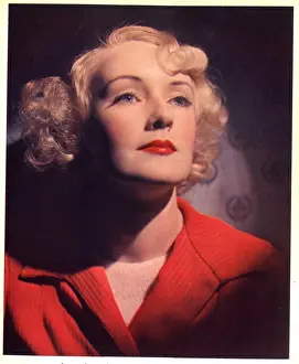 Gazing Prints: Portrait of a woman in red