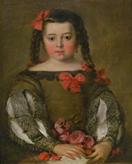 1635 Prints: Portrait of a Young Girl, ca. 1660, by Jose Antolinez
