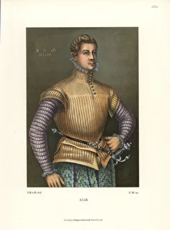 Points Gallery: Portrait of a young man in intricate deer-leather