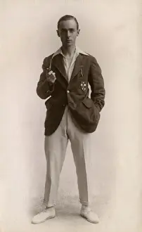 Blazer Prints: Portrait of a young man in summer clothing