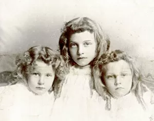 Siblings Collection: Portrait of three young sisters
