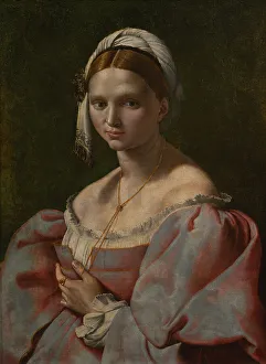 Giuliano Prints: Portrait of a young woman, circa 1516-1525, by Bugiardini