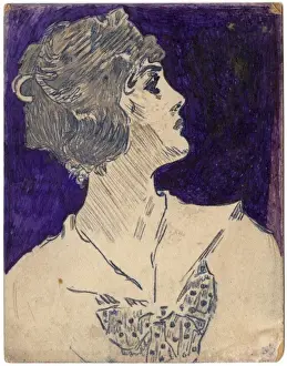 Ranstead Prints: Portrait of a young woman by George Ranstead