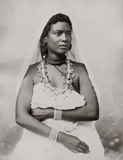 Ethnicity Prints: Portrait of a young woman, north Africa, c. 1890