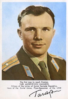 Alexeyevich Gallery: Portrait of Yuri Alexeyevich Gagarin