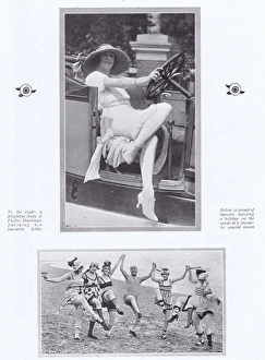 Images Dated 4th May 2016: Two portraits - one of the actress Phyllis Monkman and dance