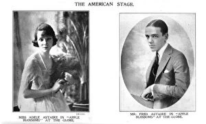 Portraits of Adele and Fred Astaire appearing in Apple Blossoms at the Globe Theatre, New York (1919)