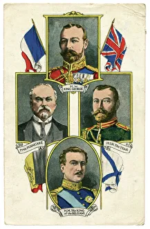 Poincare Prints: Portraits of the Heads of State of the Allies