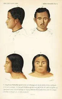 Chippewa Prints: Portraits of an Indian man and Native American