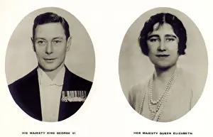Nov15 Prints: Portraits of King George VI and Queen Elizabeth