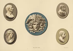 Cleopatra Collection: Portraits of the Medusa, Cicero, Hecules