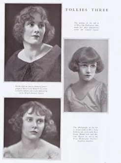 Cole Collection: Portraits of three members of the Midnight Follies cabaret s