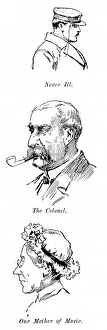 Images Dated 16th December 2004: Portraits of three Trans-Atlantic Travellers, 1888