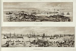 Images Dated 20th February 2012: The ports of Plymouth and Gravesend