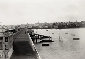 Portsmouth Pier, view of the town