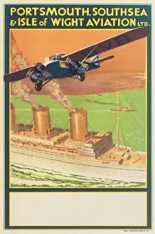 Images Dated 25th May 2012: Portsmouth, Southsea & Isle of Wight Aviation Poster