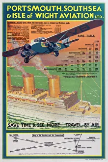 Images Dated 25th May 2012: Portsmouth, Southsea & Isle of Wight Aviation Poster