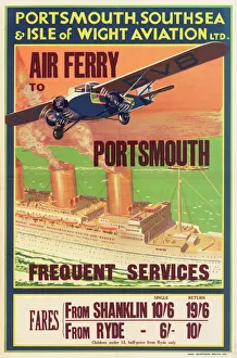 Images Dated 25th May 2012: Portsmouth, Southsea & Isle of Wight Aviation Poster