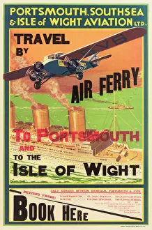Images Dated 25th May 2012: Portsmouth, Southsea & Isle of Wight Aviation Poster