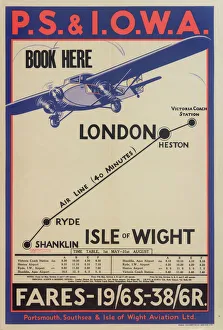 Images Dated 25th May 2012: Portsmouth, Southsea & Isle of Wight Aviation Poster