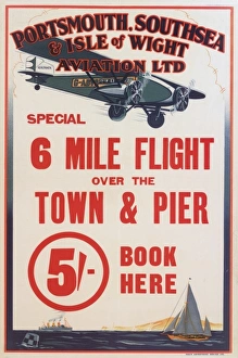Images Dated 25th May 2012: Portsmouth, Southsea & Isle of Wight Aviation Poster