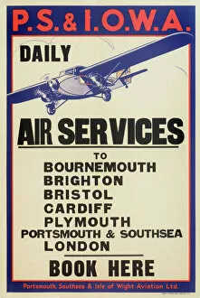 Brighton Collection: Portsmouth, Southsea & Isle of Wight Aviation Poster