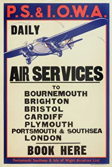Images Dated 25th May 2012: Portsmouth, Southsea & Isle of Wight Aviation Poster