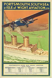 Portsmouth, Southsea & Isle of Wight Aviation Poster