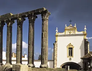 Evora Prints: PORTUGAL. ɖORA. Evora. Roman temple (2nd c. )