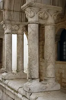 Portugal. Estremoz. Gothic porch in Estremoz Castle (King Jo
