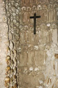Images Dated 18th October 2006: Portugal. Evora. Chapel of Bones. Church of St. Francis. Wal