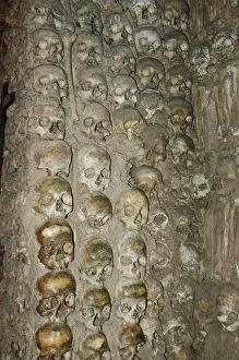 Images Dated 18th October 2006: Portugal. Evora. Chapel of Bones. Church of St. Francis. Wal