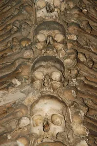 Images Dated 18th October 2006: Portugal. Evora. Chapel of Bones. Church of St. Francis. Wal