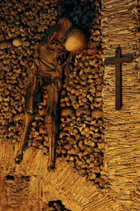 Images Dated 18th October 2006: Portugal. Evora. Chapel of Bones. Church of St. Francis. Wal