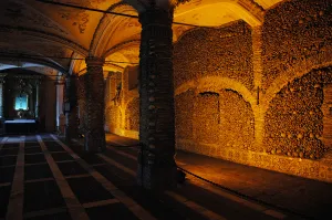 Images Dated 18th October 2006: Portugal. Evora. Chapel of Bones. Church of St. Francis. Wal