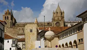 Portugal. Evora. Renaissance fountain (1556) in Largo das P