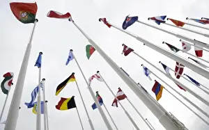 PORTUGAL. Lisbon. Flags of NATO (North Atlantic