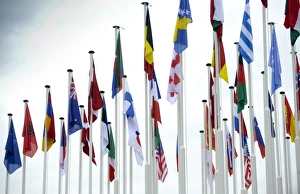 Nato Collection: PORTUGAL. Lisbon. Flags of NATO (North Atlantic