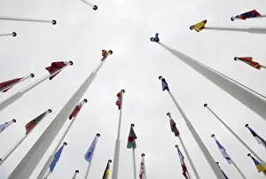 PORTUGAL. Lisbon. Flags of NATO (North Atlantic