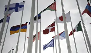 PORTUGAL. Lisbon. Flags of NATO (North Atlantic