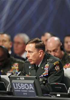 Nato Collection: PORTUGAL. Lisbon. US General David H. Petraeus