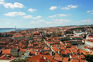 Tagus Prints: Portugal, Lisbon. Panorama of the city