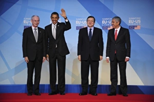 PORTUGAL. Lisbon. US President Barack Obama (2ndL) PORTUGAL. Lisbon. US President Barack Obama (2ndL)