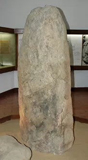 Neolithic Gallery: Portugal. Menhir of Piedra Longa. Neolithic Era. Archaeolog