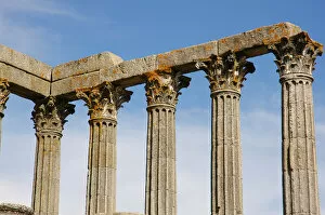 Images Dated 18th October 2006: Portugal. Roman Temple of Evora. Corinthian style. 1st centu