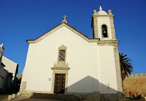Portugal, Sines. Exterior of Mother Church of Sao Salvador